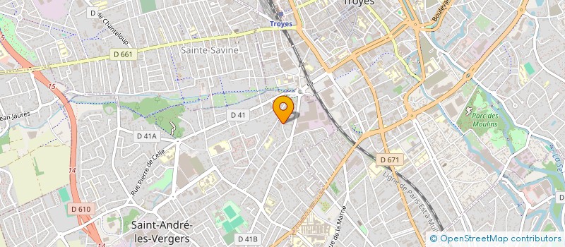 localisation de l'entreprise MADAME MARIE-FRANCE CHOLLOT  SAINT-ANDRE-LES-VERGERS