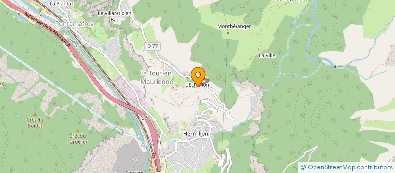 localisation de l'entreprise MADAME MARIE-FRANCE COLOMINAS-RODRIGUEZ  LA TOUR-EN-MAURIENNE