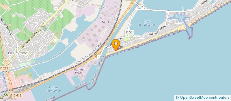 localisation de l'entreprise MADAME MARIE FRANCE CORNUEL à FRONTIGNAN