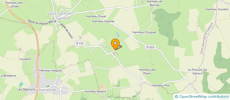 localisation de l'entreprise MADAME MARIE-FRANCE COSNEFROY  SAINT-GERMAIN-LE-GAILLARD