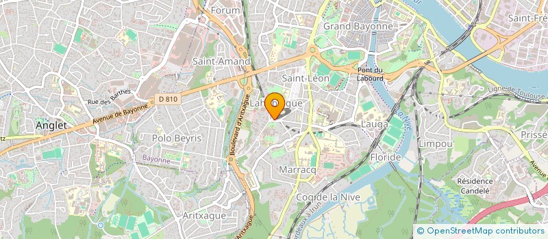 localisation de l'entreprise MADAME MARIE-FRANCE COURNET  BAYONNE