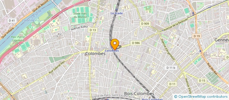 localisation de l'entreprise MADAME MARIE-FRANCE COURT  COLOMBES