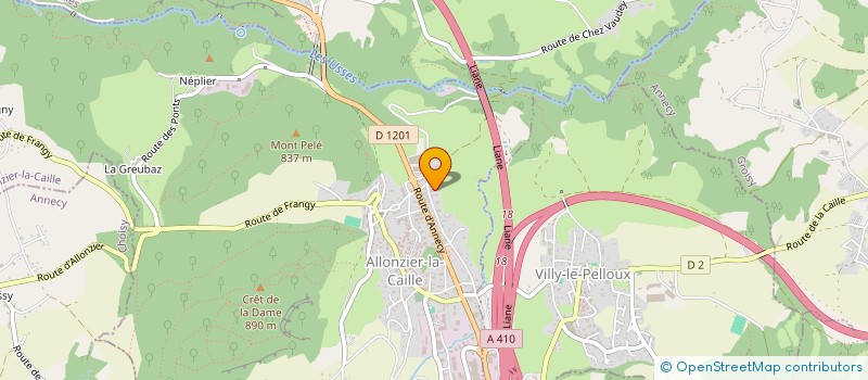 localisation de l'entreprise MADAME MARIE-FRANCE COUTURIER  ALLONZIER-LA-CAILLE