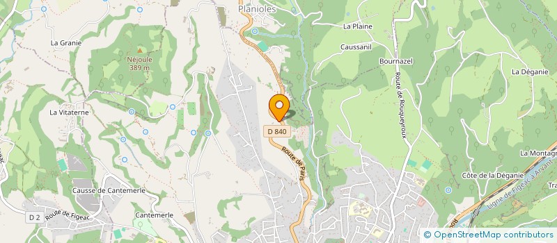 localisation de l'entreprise MADAME MARIE FRANCE DELFIEU  PLANIOLES