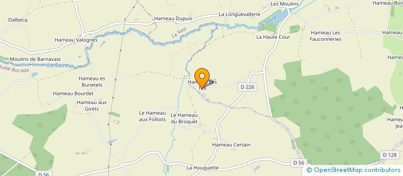 localisation de l'entreprise MADAME MARIE FRANCE DEQUILBECQ  LE VAST