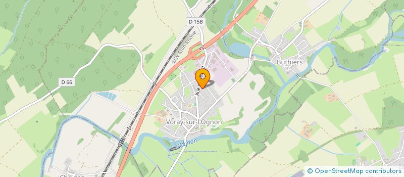 localisation de l'entreprise MADAME MARIE-FRANCE DEROY  VORAY-SUR-L'OGNON