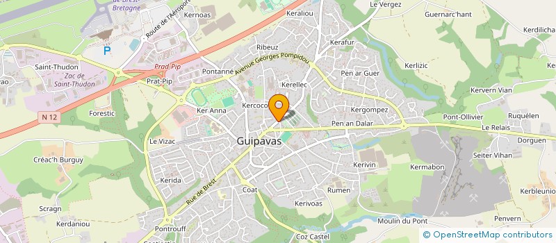 localisation de l'entreprise MADAME MARIE-FRANCE DI LORENZO  GUIPAVAS