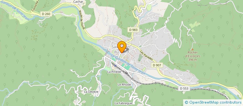 localisation de l'entreprise MADAME MARIE-FRANCE DOCHE  SAINT-JEAN-DU-GARD