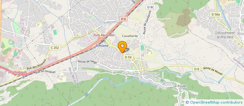 localisation de l'entreprise MADAME MARIE-FRANCE DOYHENARD  SIMIANE-COLLONGUE