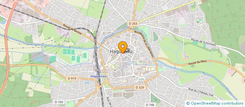 localisation de l'entreprise MADAME MARIE FRANCE DREYER  HAGUENAU