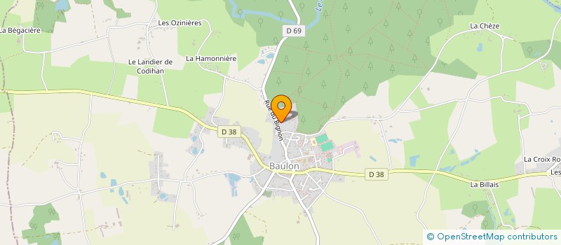 localisation de l'entreprise MADAME MARIE-FRANCE DUGUE  BAULON