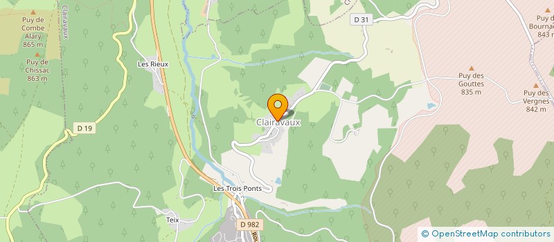 localisation de l'entreprise MADAME MARIE-FRANCE DUMAS à CLAIRAVAUX