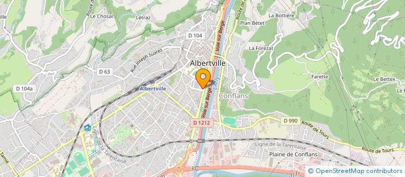 localisation de l'entreprise MADAME MARIE-FRANCE ENRICO à ALBERTVILLE