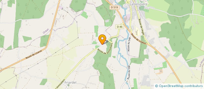 localisation de l'entreprise MADAME MARIE-FRANCE FONTAINE  LA VESPIERE-FRIARDEL