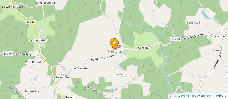 localisation de l'entreprise MADAME MARIE-FRANCE FROMENTAY  LA GENETOUZE