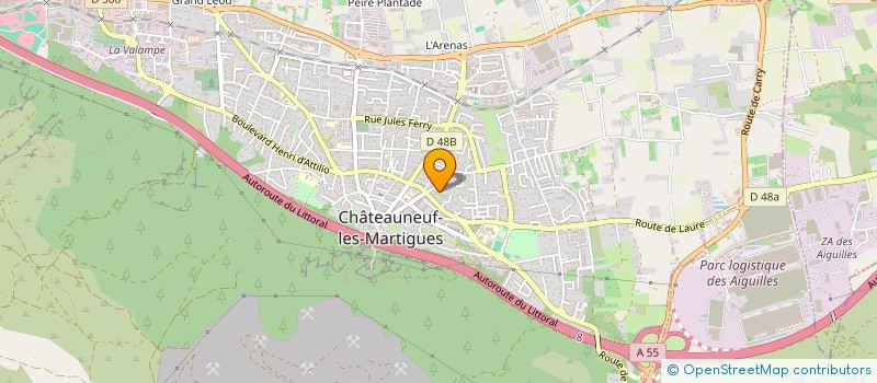 localisation de l'entreprise MADAME MARIE-FRANCE GASPARINI  CHATEAUNEUF-LES-MARTIGUES