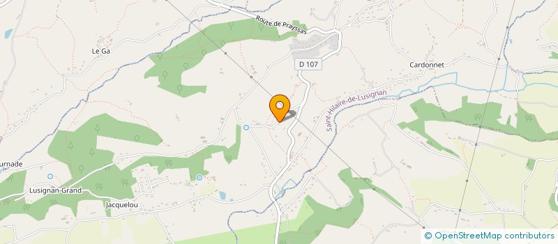 localisation de l'entreprise MADAME MARIE-FRANCE GAZAUD  SAINT-HILAIRE-DE-LUSIGNAN