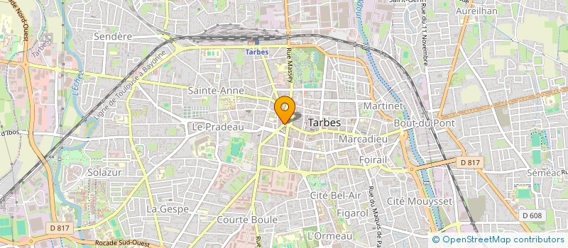 localisation de l'entreprise MADAME MARIE-FRANCE GENTILLET  TARBES