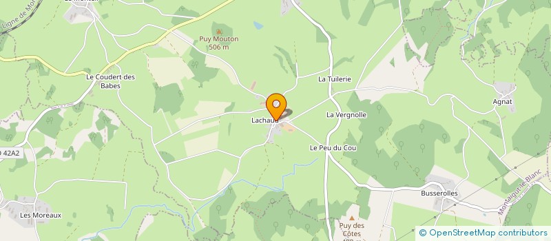 localisation de l'entreprise MADAME MARIE-FRANCE GENTY à MONTAIGUT-LE-BLANC