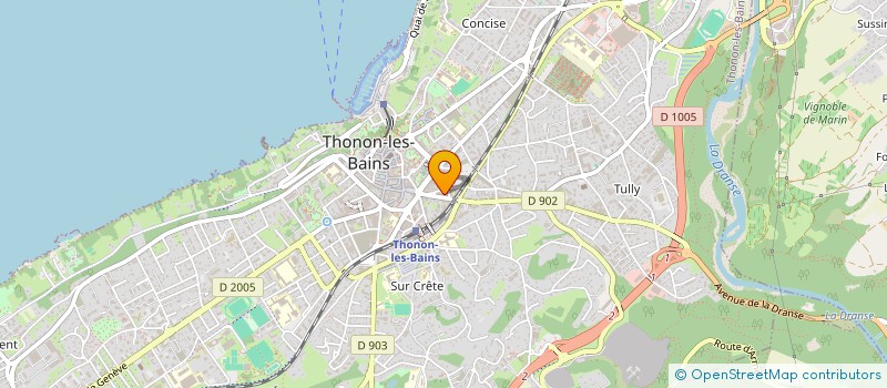 localisation de l'entreprise MADAME MARIE FRANCE GIBEAUX à THONON-LES-BAINS