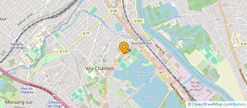 localisation de l'entreprise MADAME MARIE-FRANCE GLANNY  VIRY-CHATILLON