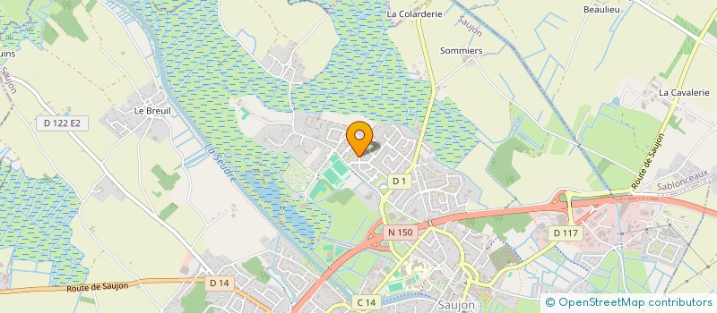 localisation de l'entreprise MADAME MARIE FRANCE GOMEZ  SAUJON