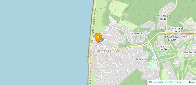 localisation de l'entreprise MADAME MARIE FRANCE GUILLEMET  LACANAU