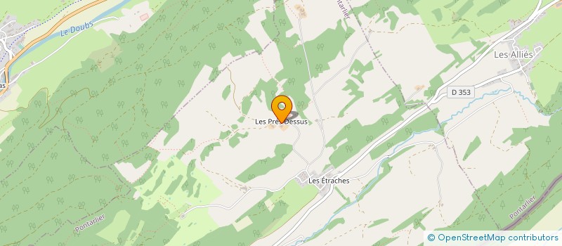 localisation de l'entreprise MADAME MARIE FRANCE GUYON  PONTARLIER