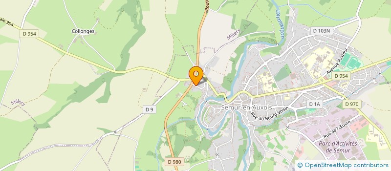 localisation de l'entreprise MADAME MARIE-FRANCE HANSBERQUE  SEMUR-EN-AUXOIS