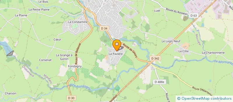 localisation de l'entreprise MADAME MARIE FRANCE INNAMORATI  MORNANT