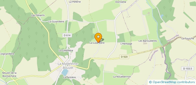 localisation de l'entreprise MADAME MARIE-FRANCE JEANNOT à LA MADELEINE-BOUVET