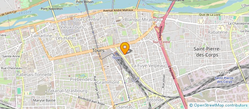 localisation de l'entreprise MADAME MARIE-FRANCE JULLIEN  TOURS