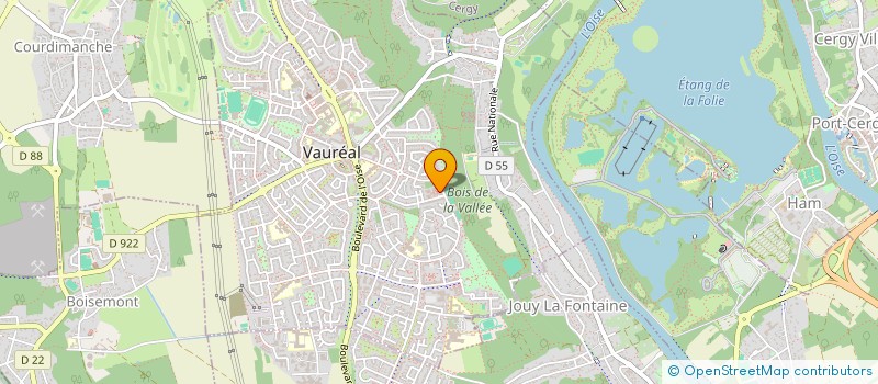 localisation de l'entreprise MADAME MARIE-FRANCE KAMPILA WA MUSIAMA  VAUREAL