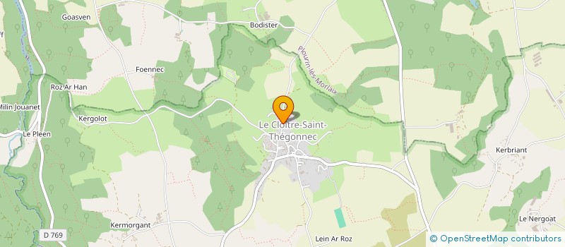 localisation de l'entreprise MADAME MARIE FRANCE KEREVER à LE CLOITRE-SAINT-THEGONNEC