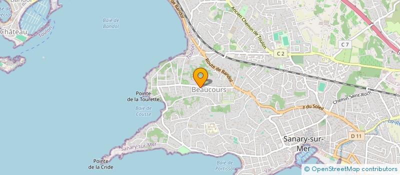 localisation de l'entreprise MADAME MARIE-FRANCE LAVERNE  SANARY-SUR-MER