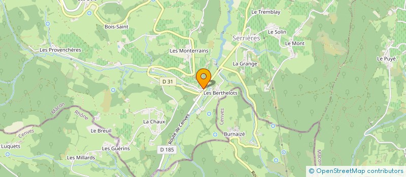 localisation de l'entreprise MADAME MARIE-FRANCE LEFRANC  SERRIERES