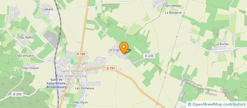 localisation de l'entreprise MADAME MARIE- FRANCE LEGUIL  SAINT-HILAIRE-DE-VILLEFRANCHE