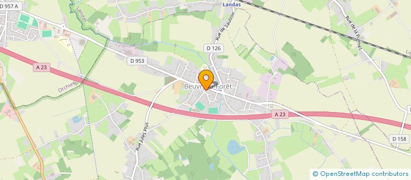 localisation de l'entreprise MADAME MARIE FRANCE LERAILLE  BEUVRY-LA-FORET