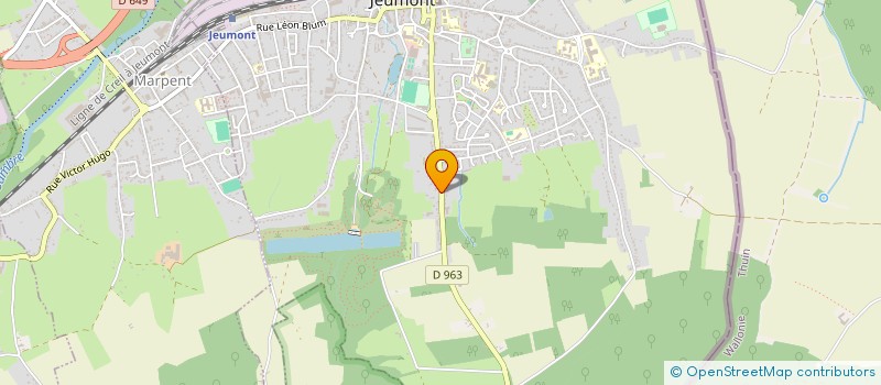 localisation de l'entreprise MADAME MARIE-FRANCE LEROY  JEUMONT