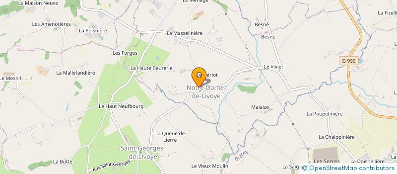 localisation de l'entreprise MADAME MARIE-FRANCE LEVILLAIN à NOTRE-DAME-DE-LIVOYE