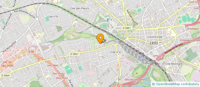 localisation de l'entreprise MADAME MARIE-FRANCE LOUCHART  LENS