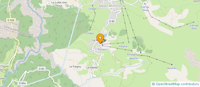 localisation de l'entreprise MADAME MARIE FRANCE MARTIN-FARDON à ALBIEZ-MONTROND