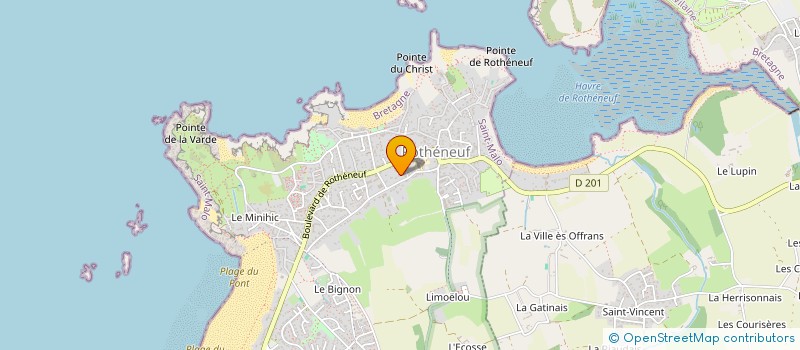 localisation de l'entreprise MADAME MARIE FRANCE MENARD  SAINT-MALO