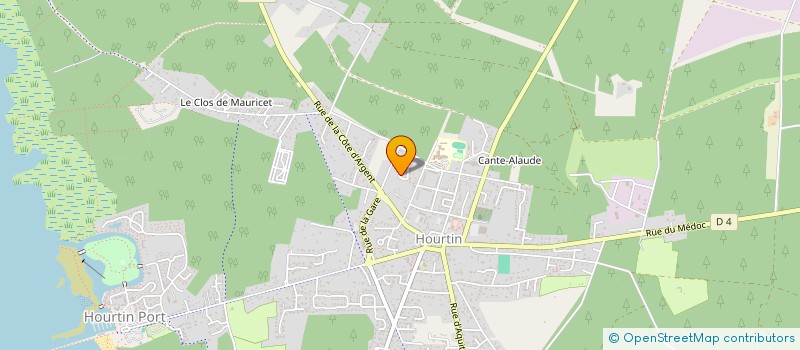 localisation de l'entreprise MADAME MARIE-FRANCE MIFURT  HOURTIN