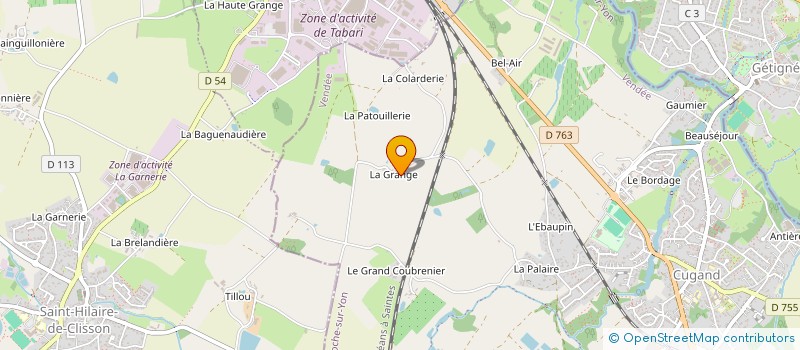 localisation de l'entreprise MADAME MARIE-FRANCE MILLET  CUGAND