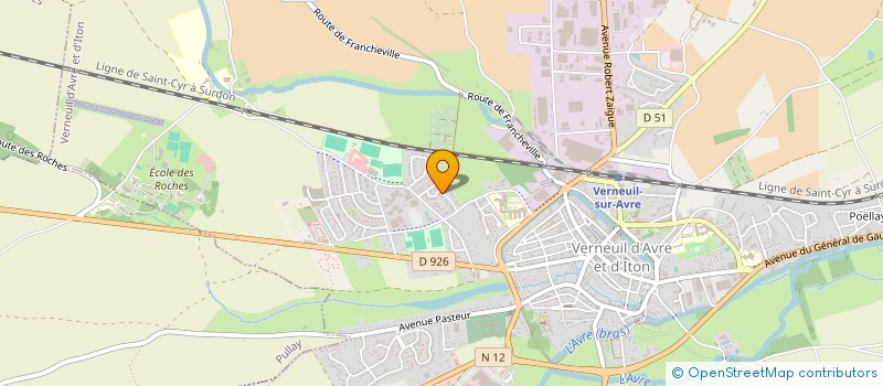 localisation de l'entreprise MADAME MARIE-FRANCE OLIVIER  VERNEUIL D'AVRE ET D'ITON