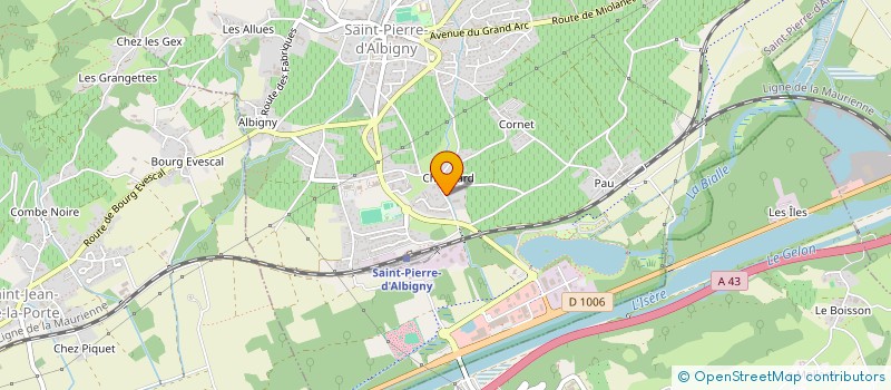 localisation de l'entreprise MADAME MARIE-FRANCE PERRIER  SAINT-PIERRE-D ALBIGNY