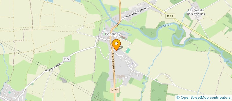 localisation de l'entreprise MADAME MARIE-FRANCE PIERRE  PONTIGNY