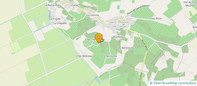 localisation de l'entreprise MADAME MARIE FRANCE PREVOST  SAINT-THOMAS-DE-CONAC