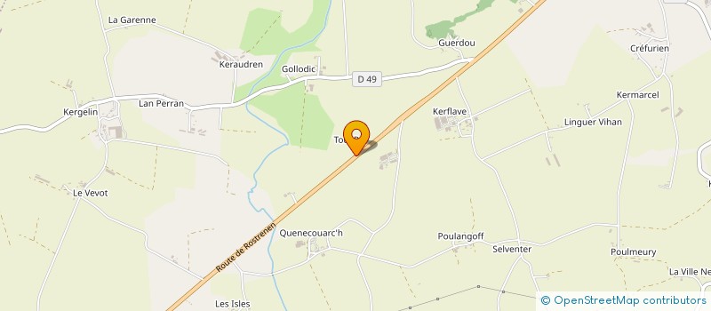 localisation de l'entreprise MADAME MARIE FRANCE RAFFARD  PLOUNEVEZ-QUINTIN